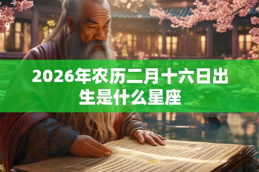 2026年农历二月十六日出生是什么星座 2026年农历二月十六日出生是什么星座