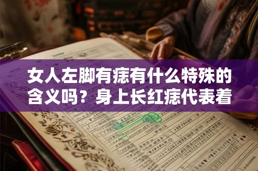 女人左脚有痣有什么特殊的含义吗？身上长红痣代表着什么？