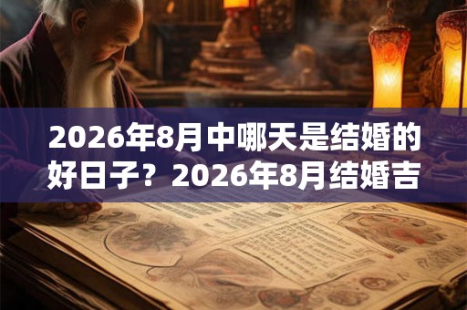 2026年8月中哪天是结婚的好日子？2026年8月结婚吉日