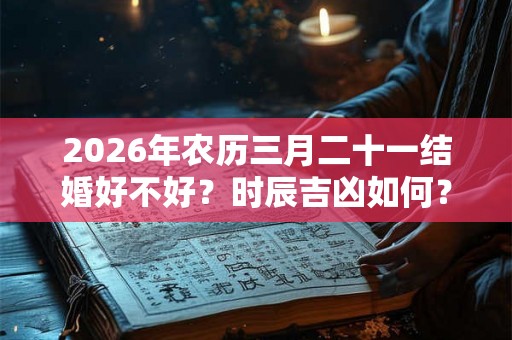 2026年农历三月二十一结婚好不好？时辰吉凶如何？