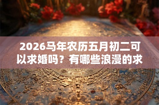 2026马年农历五月初二可以求婚吗？有哪些浪漫的求婚方式？