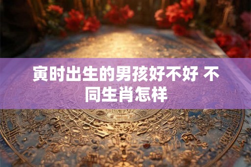 寅时出生的男孩好不好 不同生肖怎样