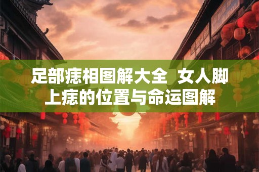 足部痣相图解大全  女人脚上痣的位置与命运图解
