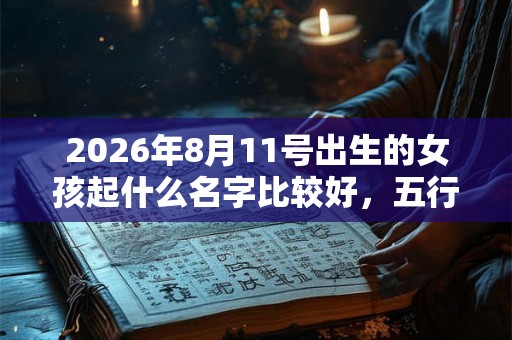 2026年8月11号出生的女孩起什么名字比较好，五行属什么