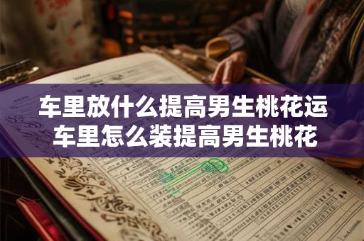 车里放什么提高男生桃花运 车里怎么装提高男生桃花运