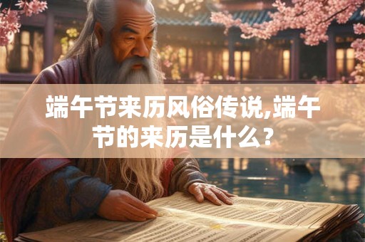 端午节来历风俗传说,端午节的来历是什么？