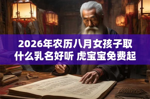 2026年农历八月女孩子取什么乳名好听 虎宝宝免费起名