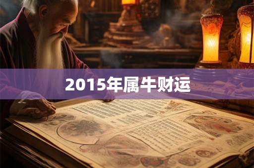 2015年属牛财运 2015年属牛财运