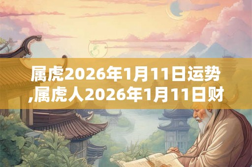 属虎2026年1月11日运势,属虎人2026年1月11日财运,生肖虎2026年1月11日运势 属虎2026年1月11日运势,属虎人2026年1月11日财运,生肖虎2026年1月11日运势