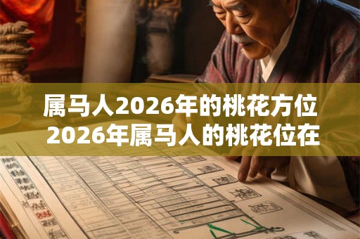 属马人2026年的桃花方位 2026年属马人的桃花位在哪