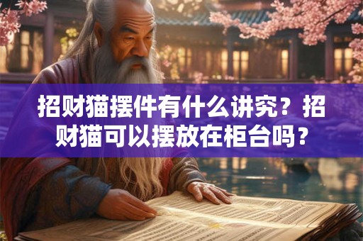 招财猫摆件有什么讲究?招财猫可以摆放在柜台吗? 招财猫摆件有什么讲究?招财猫可以摆放在柜台吗?