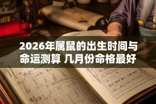 2026年属鼠的出生时间与命运测算 几月份命格最好