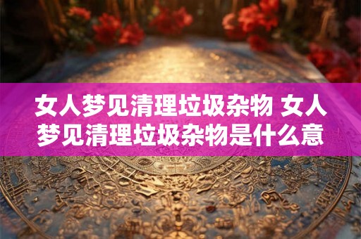 女人梦见清理垃圾杂物 女人梦见清理垃圾杂物是什么意思 女人梦见清理垃圾杂物 女人梦见清理垃圾杂物是什么意思