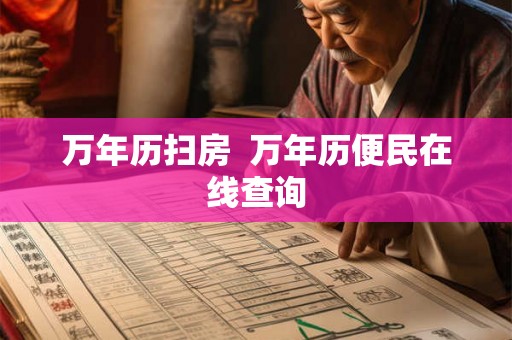 万年历扫房  万年历便民在线查询