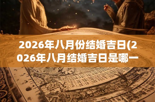 2026年八月份结婚吉日(2026年八月结婚吉日是哪一天？)