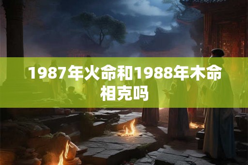 1987年火命和1988年木命相克吗 1987年火命和1988年木命相克吗