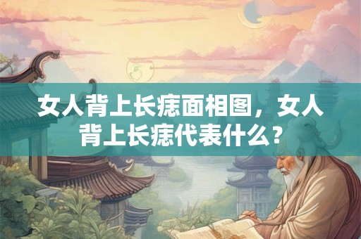 女人背上长痣面相图，女人背上长痣代表什么？
