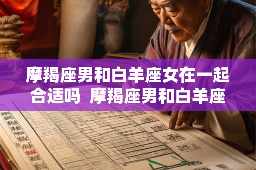 摩羯座男和白羊座女在一起合适吗  摩羯座男和白羊座女配对指数