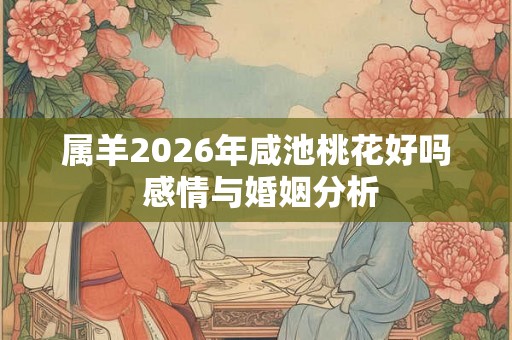 属羊2026年咸池桃花好吗 感情与婚姻分析