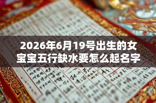 2026年6月19号出生的女宝宝五行缺水要怎么起名字