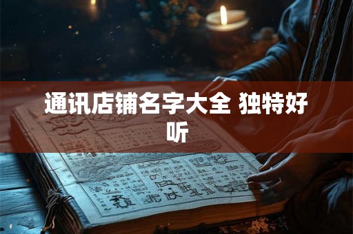 通讯店铺名字大全 独特好听 通讯店铺名字大全 独特好听