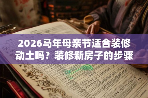 2026马年母亲节适合装修动土吗？装修新房子的步骤