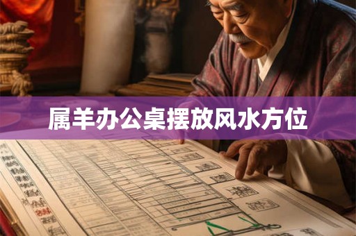 属羊办公桌摆放风水方位