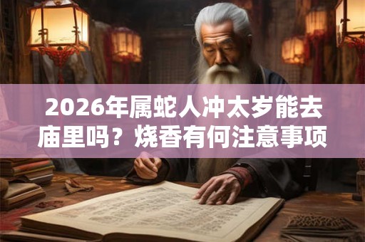 2026年属蛇人冲太岁能去庙里吗？烧香有何注意事项？