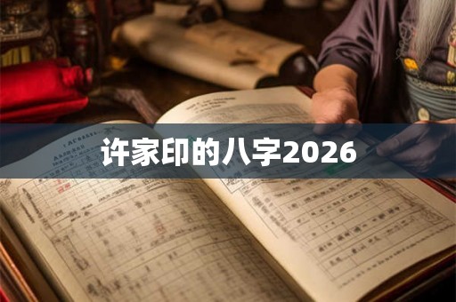 许家印的八字2026