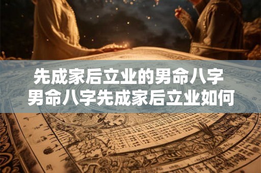 先成家后立业的男命八字 男命八字先成家后立业如何实现
