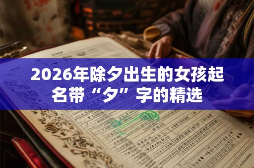 2026年除夕出生的女孩起名带“夕”字的精选