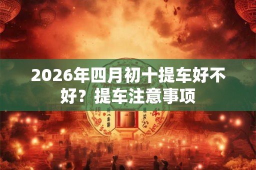 2026年四月初十提车好不好？提车注意事项