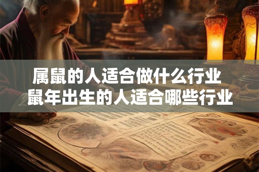 属鼠的人适合做什么行业 鼠年出生的人适合哪些行业