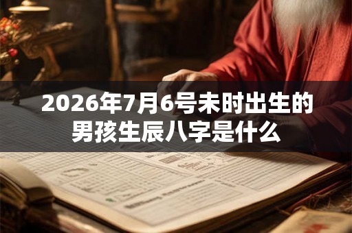 2026年7月6号未时出生的男孩生辰八字是什么