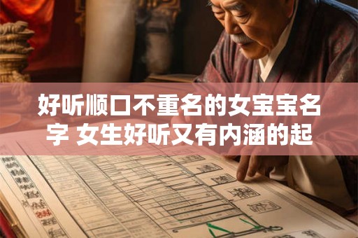 好听顺口不重名的女宝宝名字 女生好听又有内涵的起名技巧