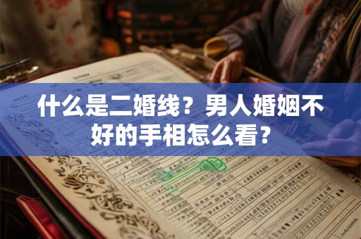 什么是二婚线?男人婚姻不好的手相怎么看? 什么是二婚线?男人婚姻不好的手相怎么看?