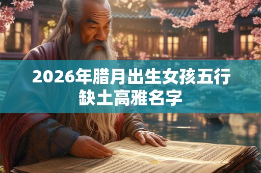 2026年腊月出生女孩五行缺土高雅名字 2026年腊月出生女孩五行缺土高雅名字