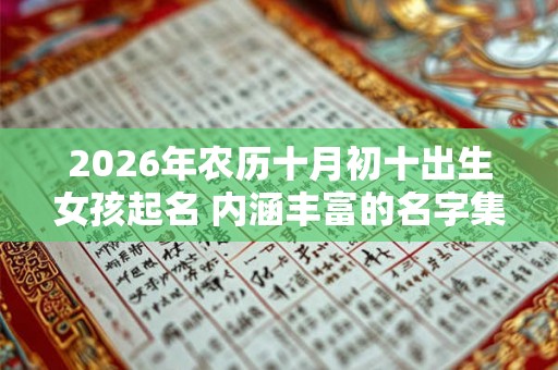 2026年农历十月初十出生女孩起名 内涵丰富的名字集锦