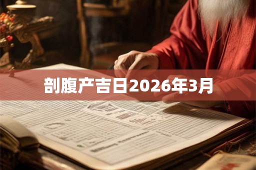 剖腹产吉日2026年3月