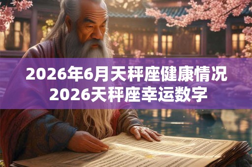 2026年6月天秤座健康情况 2026天秤座幸运数字