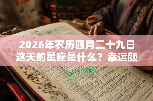 2026年农历四月二十九日这天的星座是什么?幸运颜色是什么? 2026年农历四月二十九日这天的星座是什么?幸运颜色是什么?