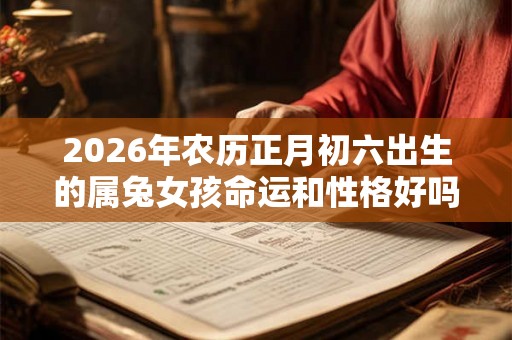 2026年农历正月初六出生的属兔女孩命运和性格好吗？
