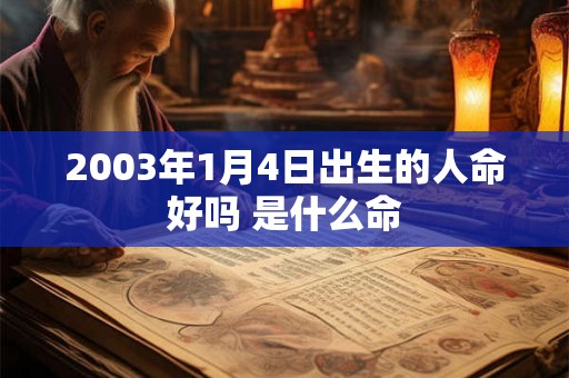 2003年1月4日出生的人命好吗 是什么命