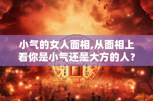 小气的女人面相,从面相上看你是小气还是大方的人？