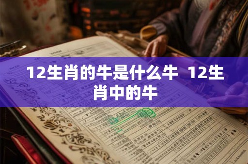 12生肖的牛是什么牛  12生肖中的牛