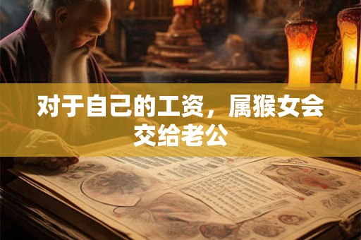 对于自己的工资,属猴女会交给老公 对于自己的工资,属猴女会交给老公