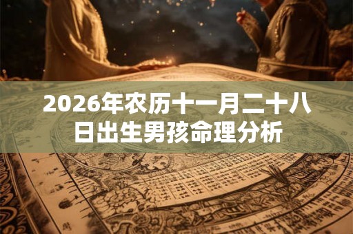 2026年农历十一月二十八日出生男孩命理分析 2026年农历十一月二十八日出生男孩命理分析
