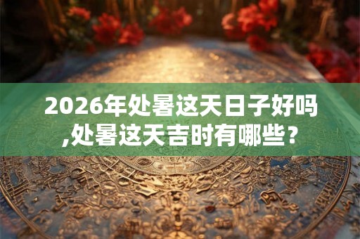 2026年处暑这天日子好吗,处暑这天吉时有哪些? 2026年处暑这天日子好吗,处暑这天吉时有哪些?