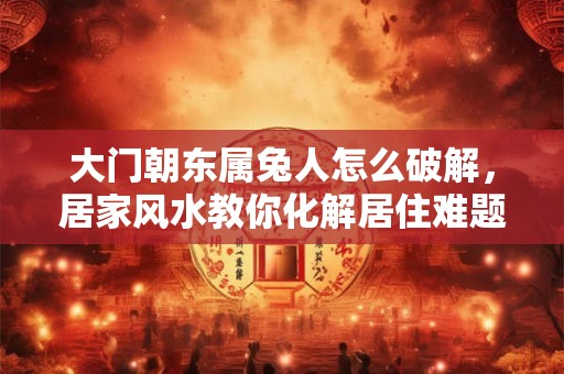 大门朝东属兔人怎么破解，居家风水教你化解居住难题