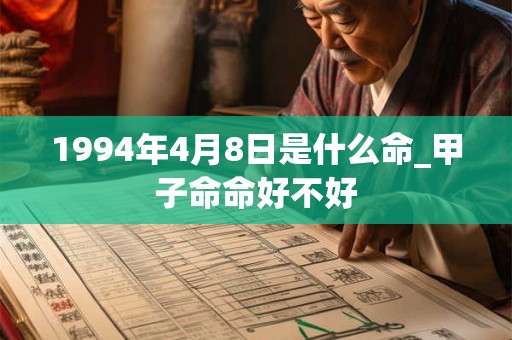 1994年4月8日是什么命_甲子命命好不好 1994年4月8日是什么命_甲子命命好不好